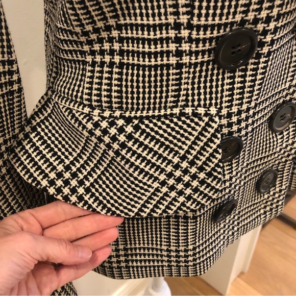 Charles Chang-Lima Black & White Blazer - Size 4 - Picture 10 of 11